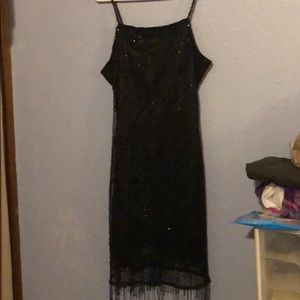 Black cocktail dress